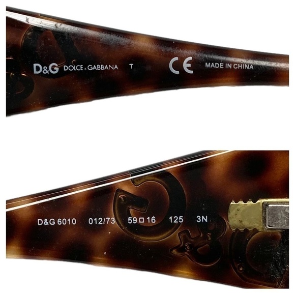 Dolce & Gabbana Tortoise Gloss & Silver DG6010 Non-RX Sunglasses & Travel Case - Picture 4 of 15